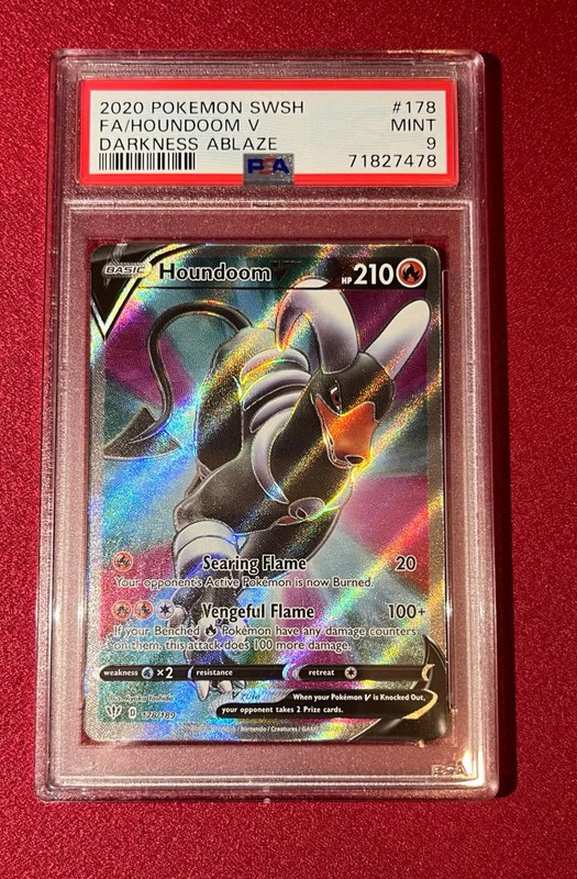 Houndoom V 178/189 (ENG) – Darkness Ablaze – PSA 9