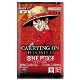One Piece Card Game – Carrying On His Will OP-13 Busta 12 Carte (EN)