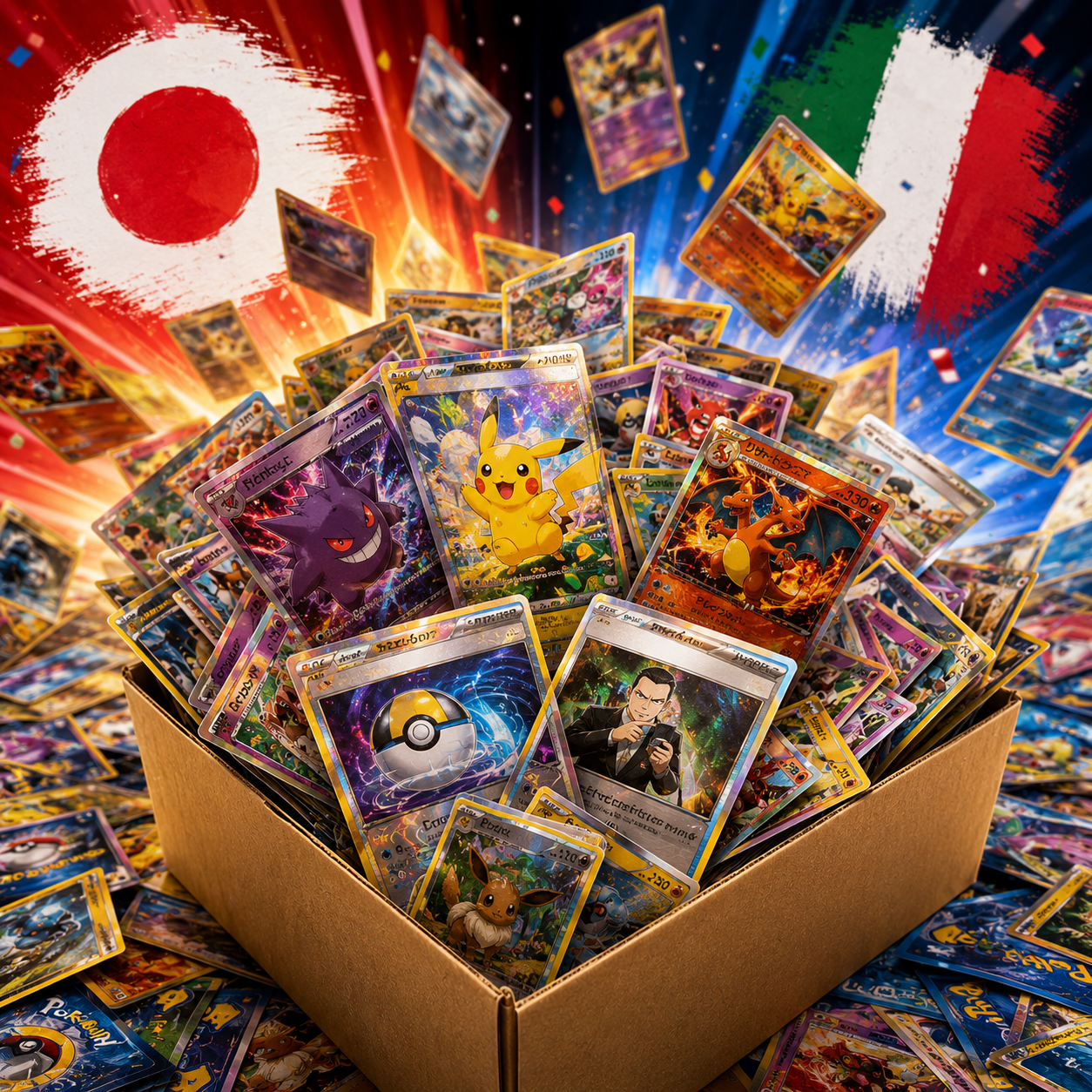 Carte Pokémon Sfuse Miste al KG | No Energie | ITA & JAP